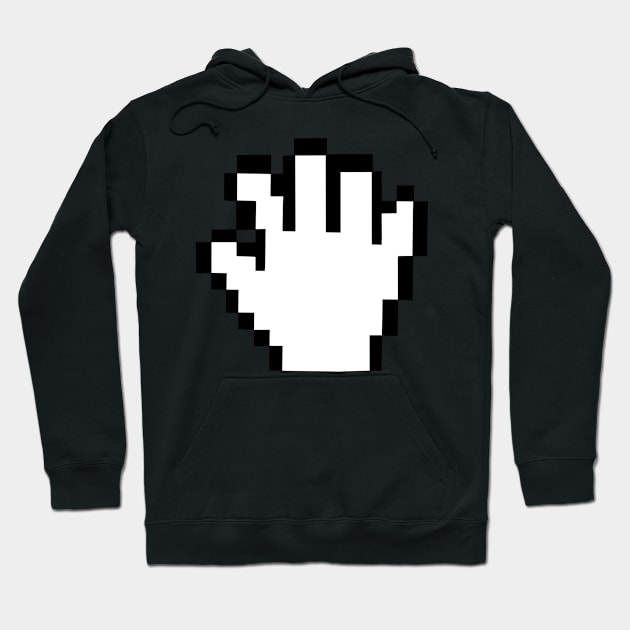 Old Classic Mac Hand Cursor Icon Hoodie by GoneawayGames